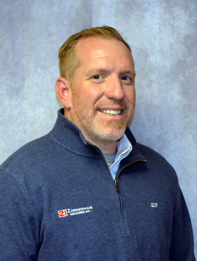 Professional headshot of Dustin Alexander, Southwest Sales of Zimmerman Industries, Inc. - the inventor of the original volumetric concrete mixer, made in the USA.